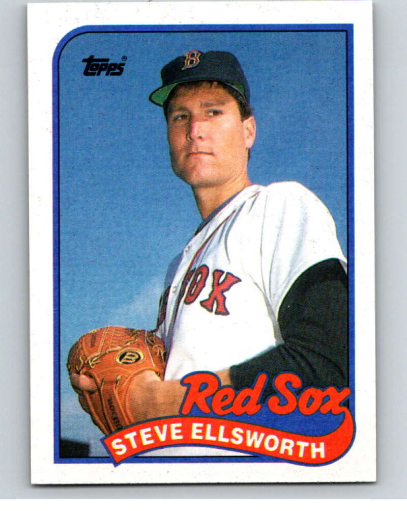 1989 Topps Baseball #299 Steve Ellsworth RC Rookie Boston Red Sox Image 1