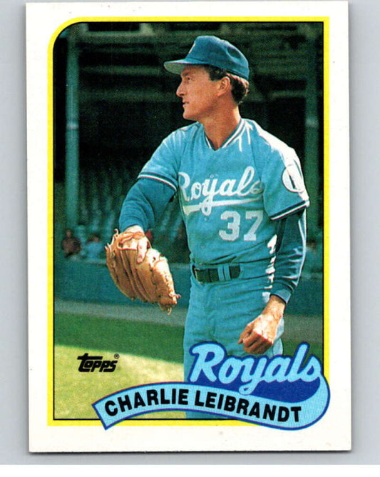 1989 Topps Baseball #301 Charlie Leibrandt  Kansas City Royals  Image 1