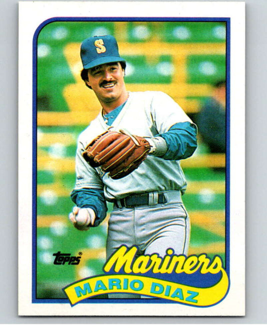 1989 Topps Baseball #309 Mario Diaz  Seattle Mariners  Image 1
