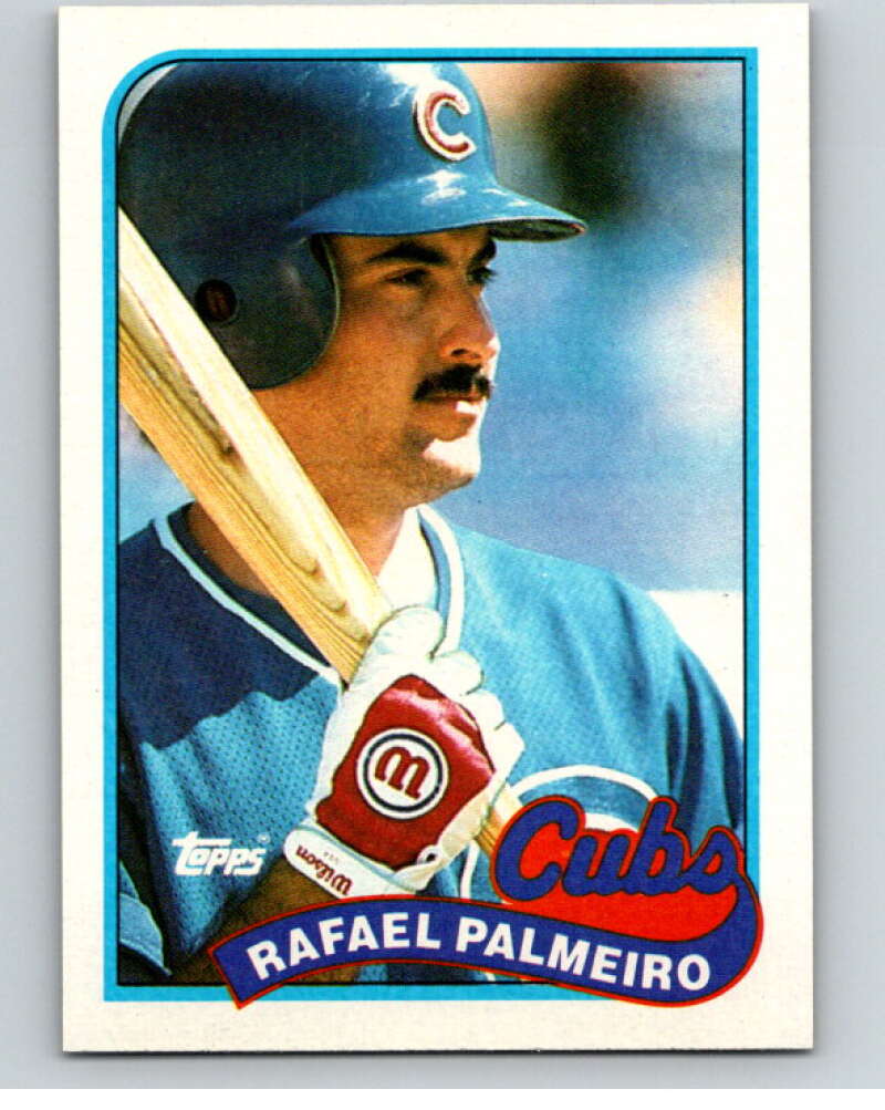 1989 Topps Baseball #310 Rafael Palmeiro Chicago Cubs Image 1