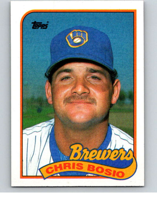 1989 Topps Baseball #311 Chris Bosio  Milwaukee Brewers  Image 1