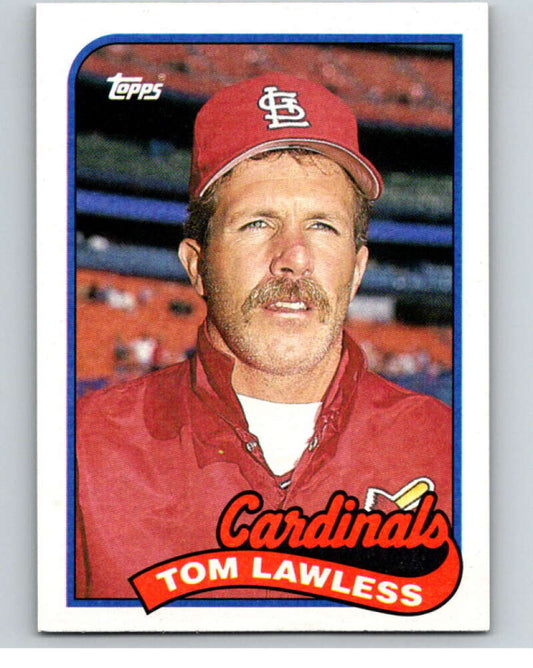 1989 Topps Baseball #312 Tom Lawless  St. Louis Cardinals  Image 1