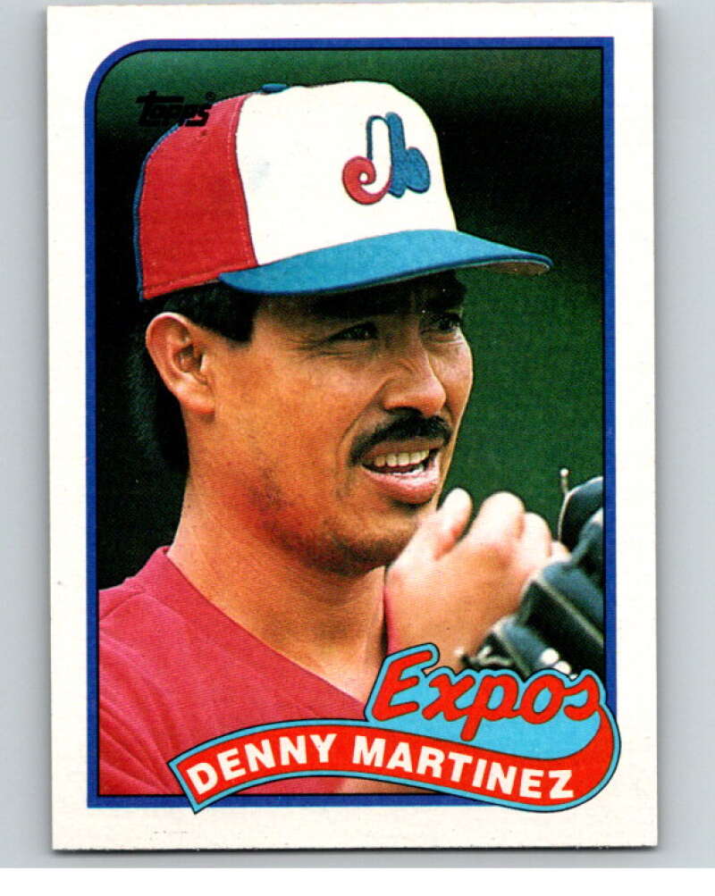 1989 Topps Baseball #313 Dennis Martinez Montreal Expos Image 1