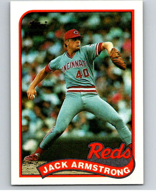 1989 Topps Baseball #317 Jack Armstrong  RC Rookie Cincinnati Reds  Image 1