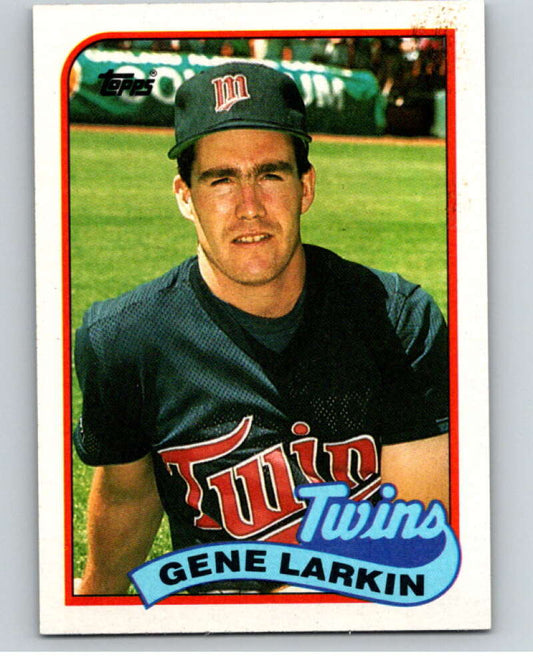 1989 Topps Baseball #318 Gene Larkin  Minnesota Twins  Image 1