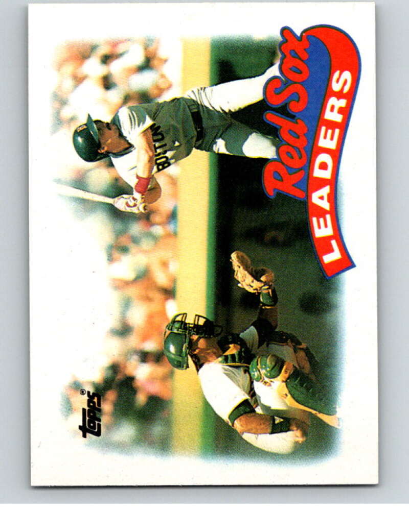 1989 Topps Baseball #321 Jody Reed Boston Red Sox TL Boston Red Sox Image 1