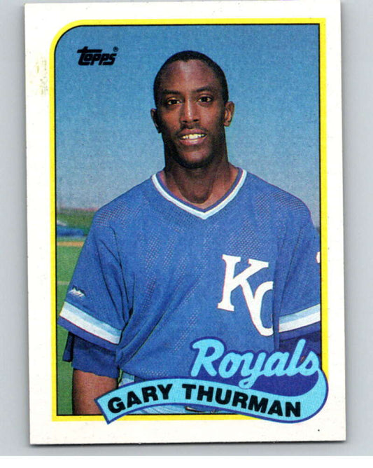 1989 Topps Baseball #323 Gary Thurman  Kansas City Royals  Image 1
