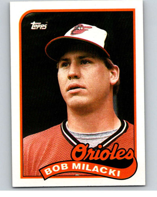 1989 Topps Baseball #324 Bob Milacki  RC Rookie Baltimore Orioles  Image 1
