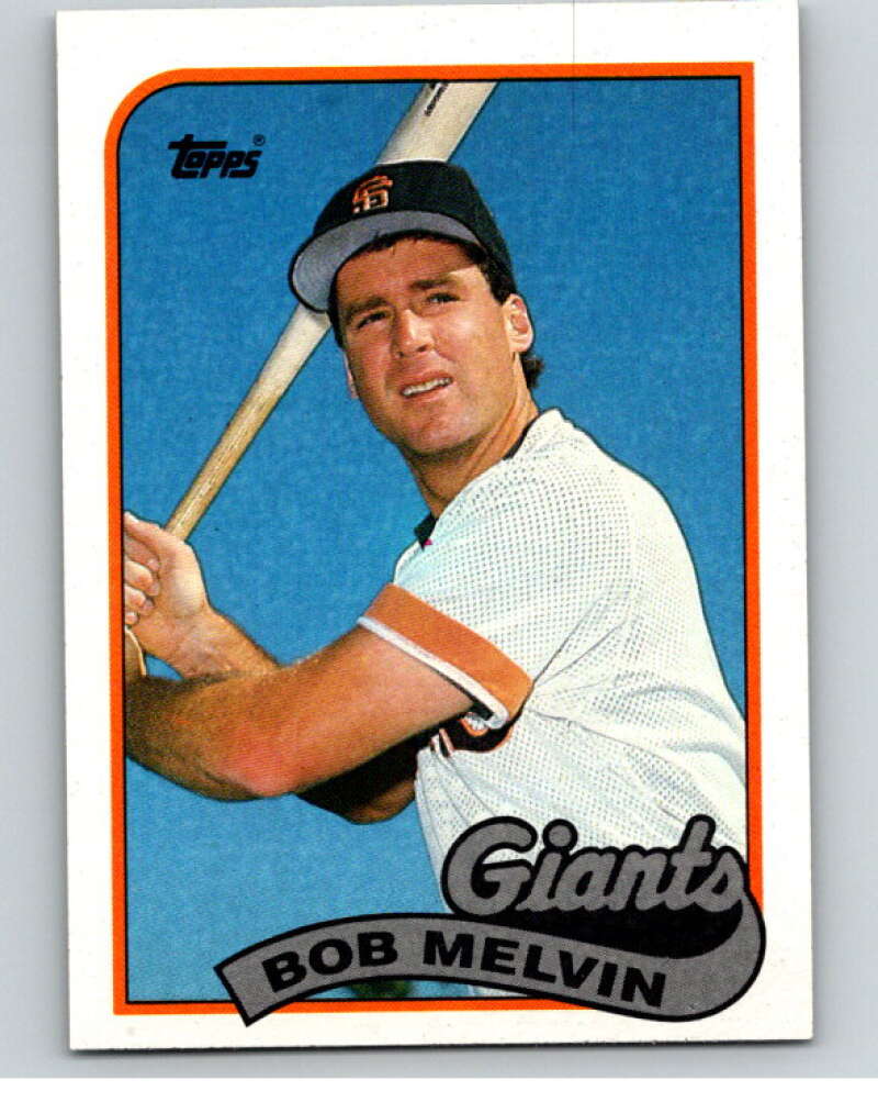 1989 Topps Baseball #329 Bob Melvin San Francisco Giants Image 1
