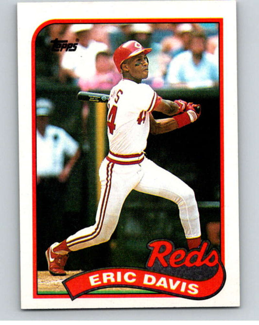 1989 Topps Baseball #330 Eric Davis  Cincinnati Reds  Image 1