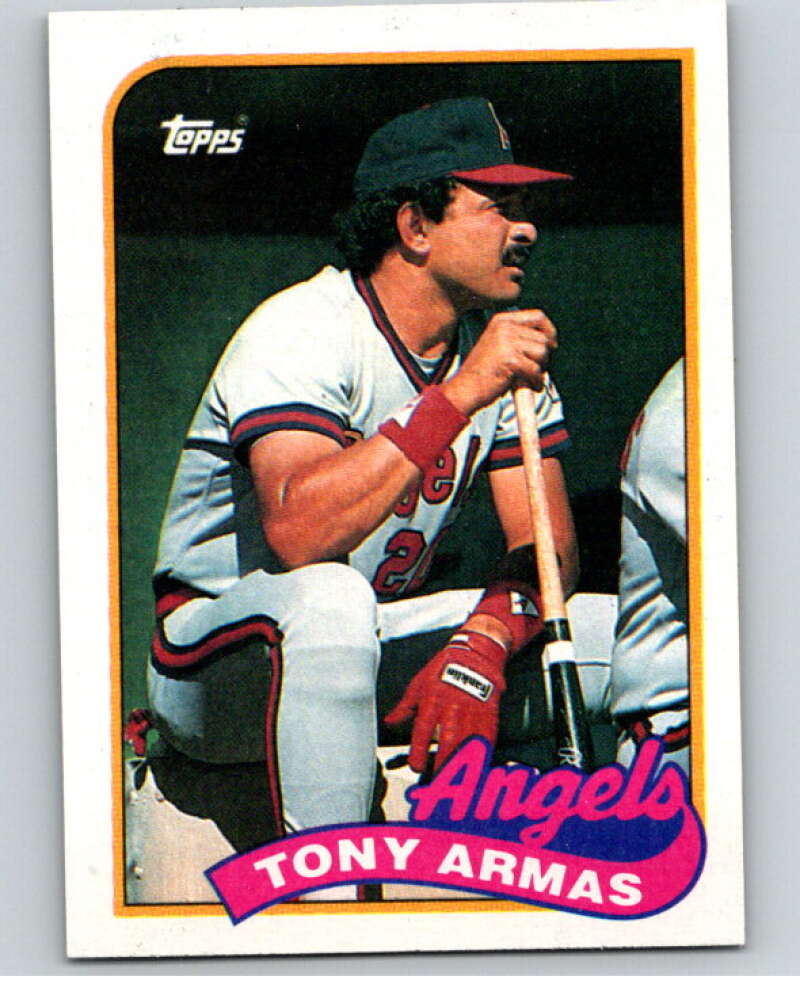1989 Topps Baseball #332 Tony Armas California Angels Image 1