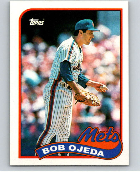 1989 Topps Baseball #333 Bob Ojeda  New York Mets  Image 1