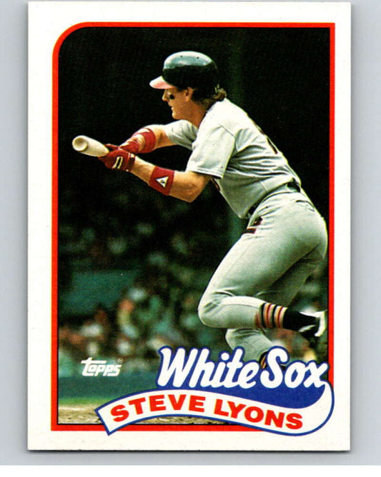 1989 Topps Baseball #334 Steve Lyons  Chicago White Sox  Image 1