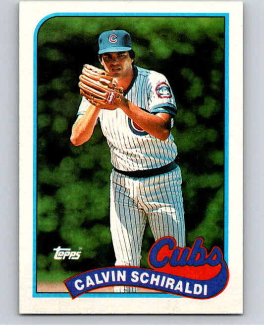 1989 Topps Baseball #337 Calvin Schiraldi  Chicago Cubs  Image 1
