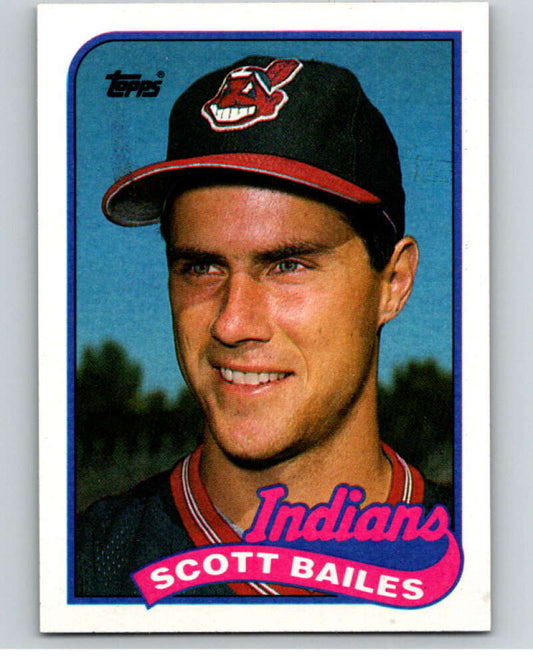 1989 Topps Baseball #339 Scott Bailes  Cleveland Indians  Image 1