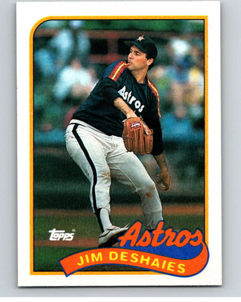 1989 Topps Baseball #341 Jim Deshaies Houston Astros Image 1