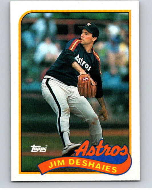 1989 Topps Baseball #341 Jim Deshaies  Houston Astros  Image 1