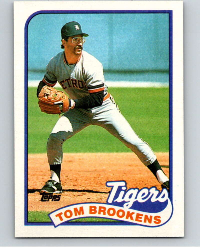1989 Topps Baseball #342 Tom Brookens Detroit Tigers Image 1