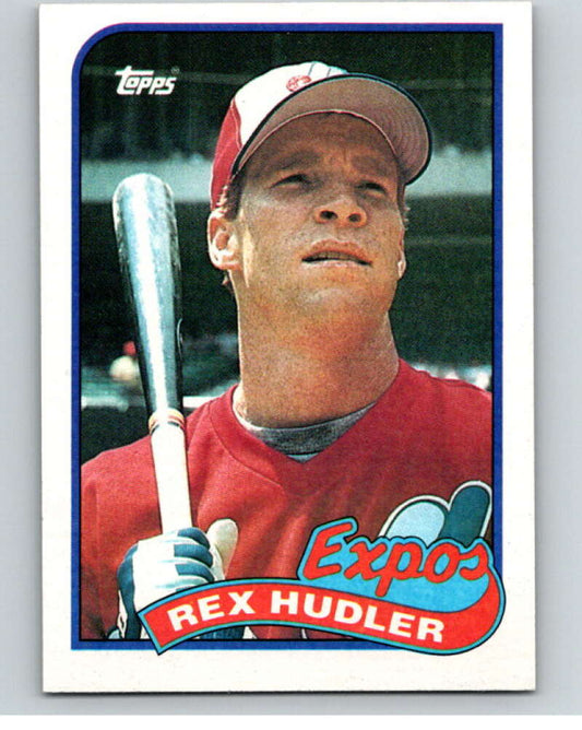 1989 Topps Baseball #346 Rex Hudler  Montreal Expos  Image 1