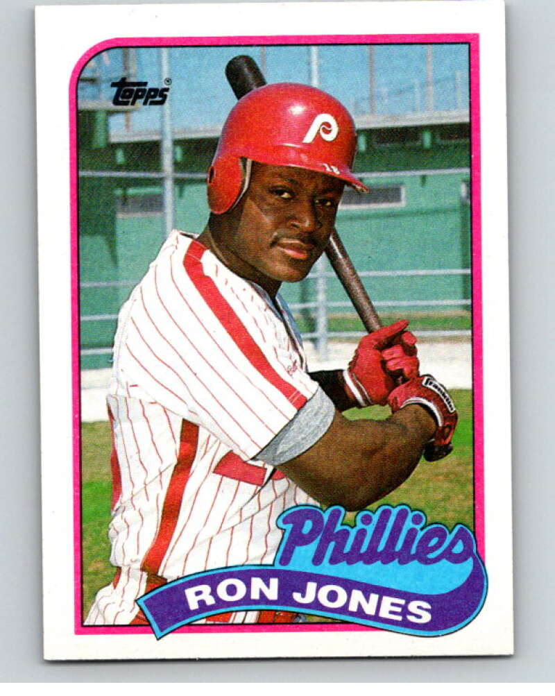 1989 Topps Baseball #349 Ron Jones RC Rookie Philadelphia Phillies Image 1
