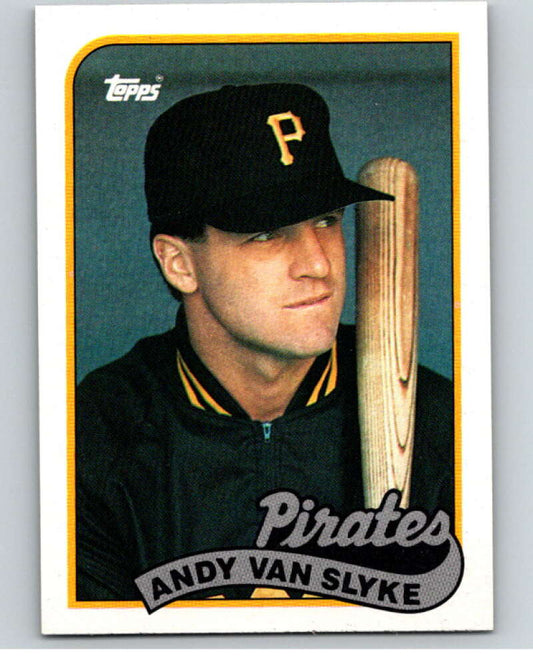 1989 Topps Baseball #350 Andy Van Slyke  Pittsburgh Pirates  Image 1
