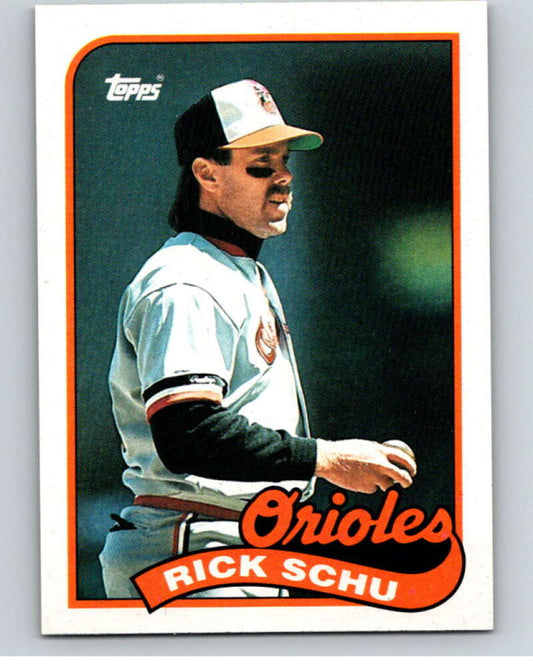 1989 Topps Baseball #352 Rick Schu  Baltimore Orioles  Image 1