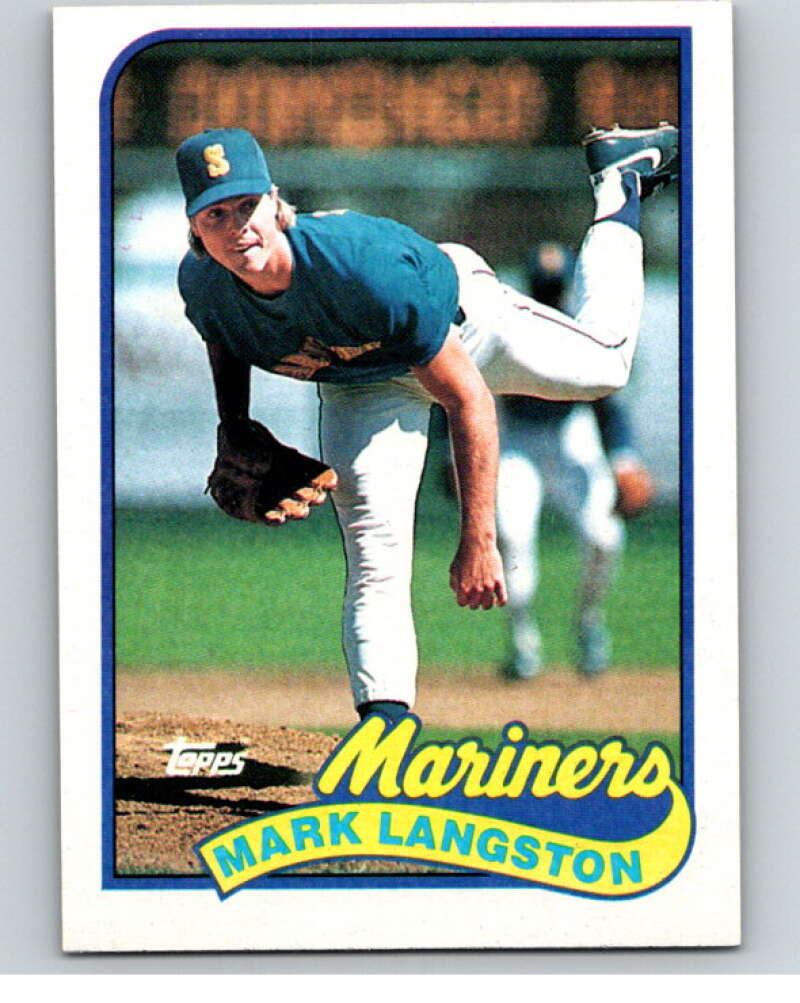 1989 Topps Baseball #355 Mark Langston Seattle Mariners Image 1
