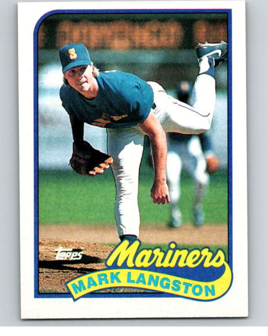 1989 Topps Baseball #355 Mark Langston  Seattle Mariners  Image 1