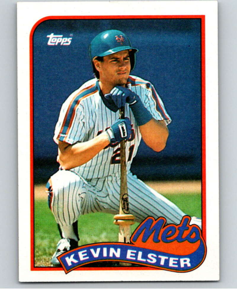 1989 Topps Baseball #356 Kevin Elster New York Mets Image 1