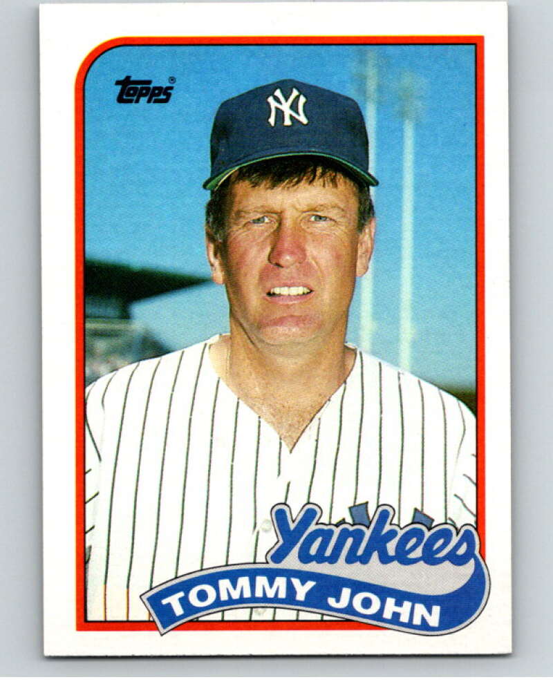 1989 Topps Baseball #359 Tommy John New York Yankees Image 1