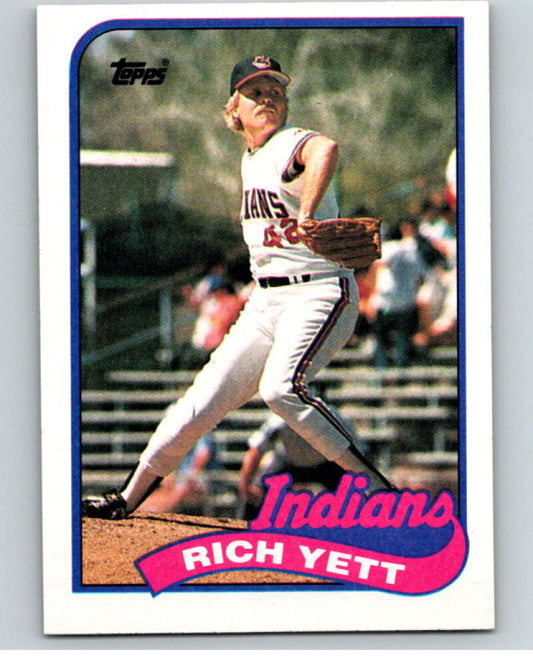 1989 Topps Baseball #363 Rich Yett  Cleveland Indians  Image 1