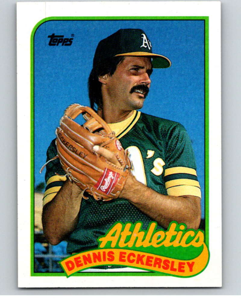 1989 Topps Baseball #370 Dennis Eckersley Oakland Athletics Image 1