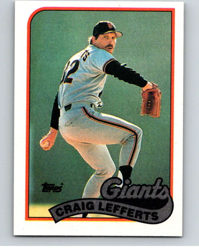 1989 Topps Baseball #372 Craig Lefferts San Francisco Giants Image 1
