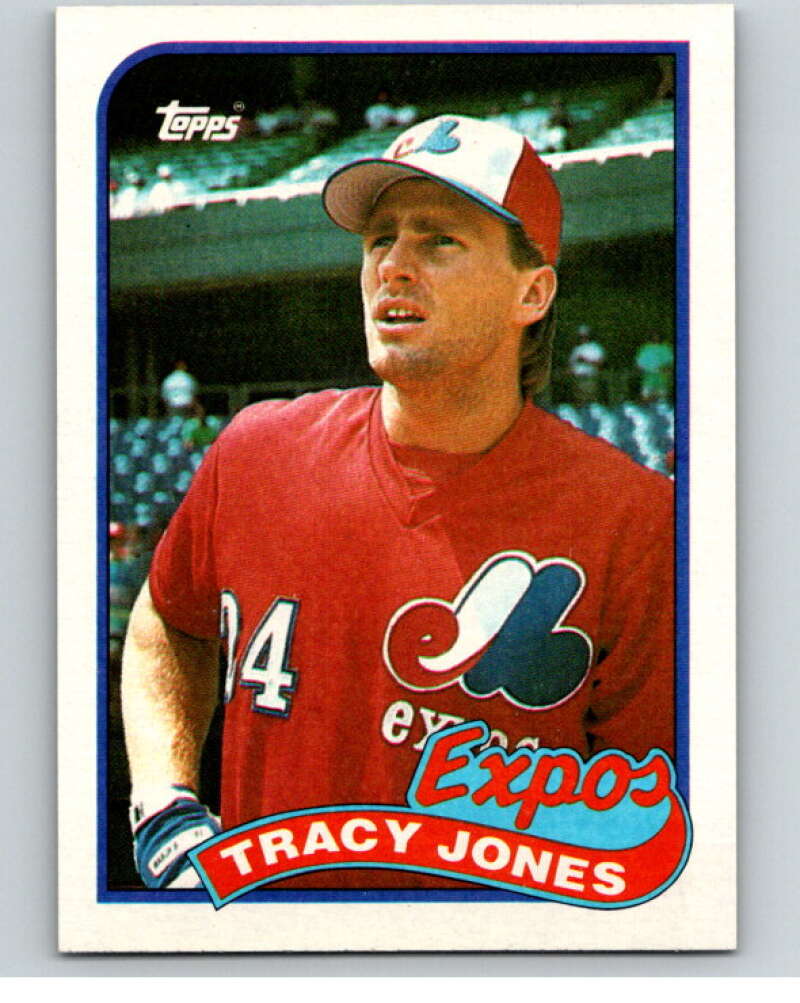 1989 Topps Baseball #373 Tracy Jones Montreal Expos Image 1