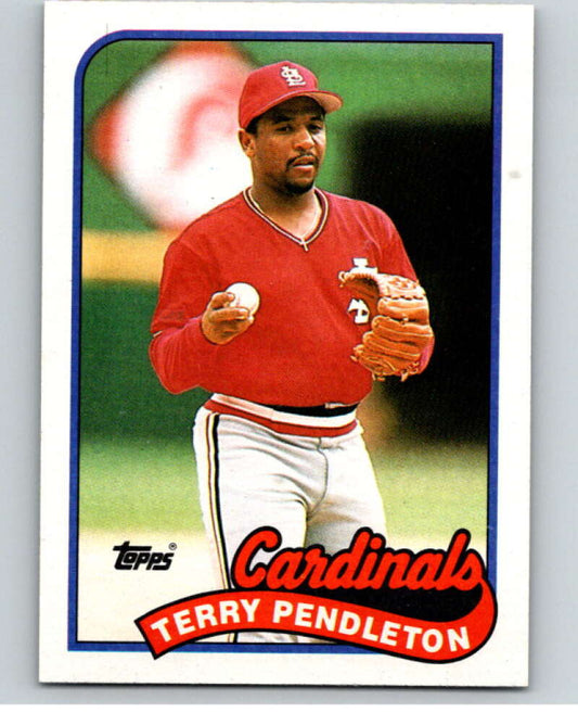 1989 Topps Baseball #375 Terry Pendleton  St. Louis Cardinals  Image 1