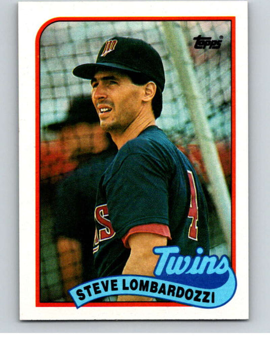 1989 Topps Baseball #376 Steve Lombardozzi  Minnesota Twins  Image 1