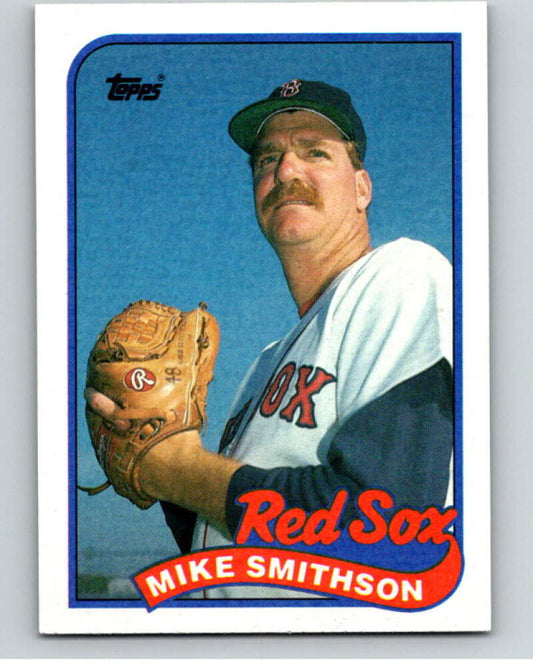 1989 Topps Baseball #377 Mike Smithson  Boston Red Sox  Image 1