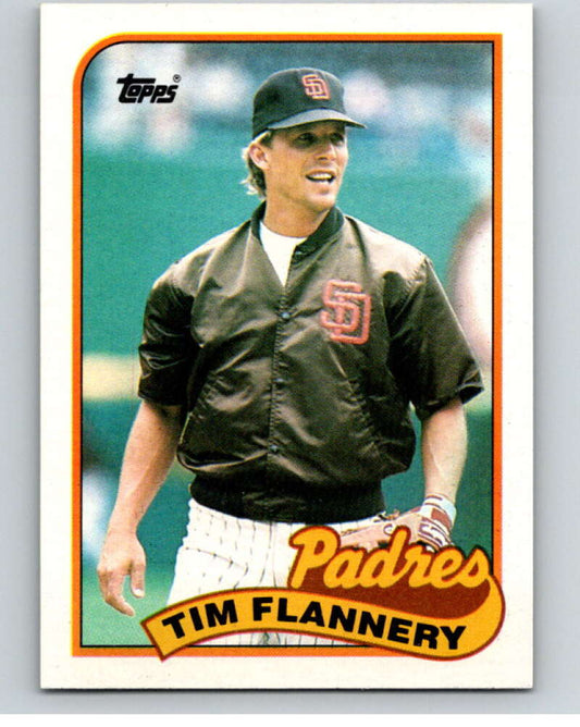 1989 Topps Baseball #379 Tim Flannery  San Diego Padres  Image 1