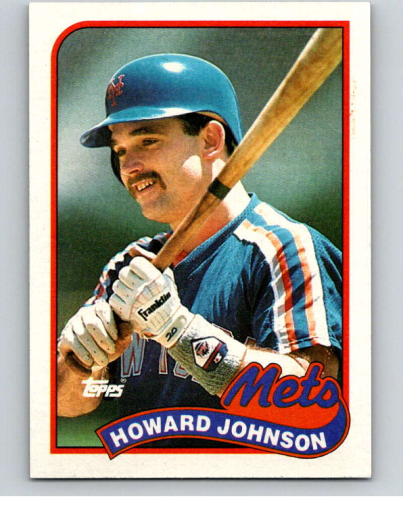 1989 Topps Baseball #383 Howard Johnson New York Mets Image 1
