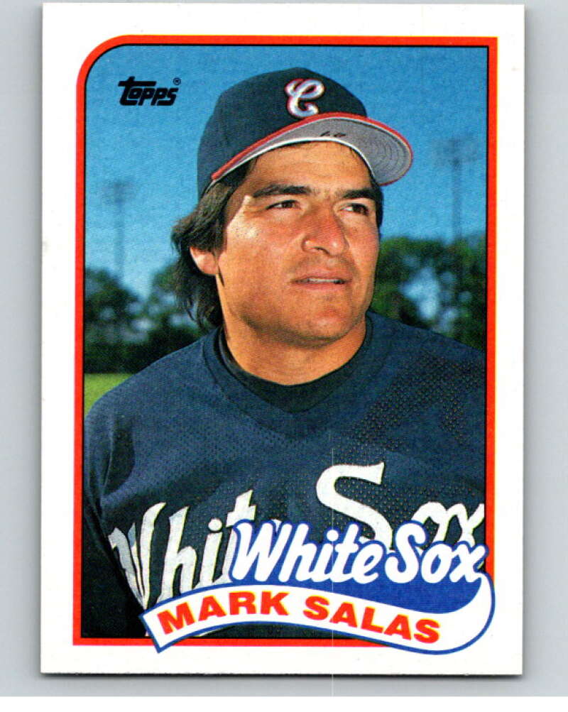 1989 Topps Baseball #384 Mark Salas Chicago White Sox Image 1
