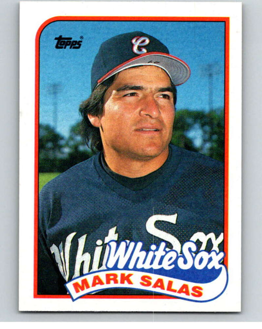 1989 Topps Baseball #384 Mark Salas  Chicago White Sox  Image 1