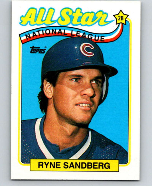 1989 Topps Baseball #387 Ryne Sandberg AS  Chicago Cubs  Image 1