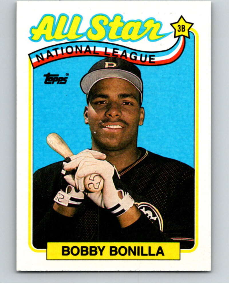1989 Topps Baseball #388 Bobby Bonilla AS Pittsburgh Pirates Image 1