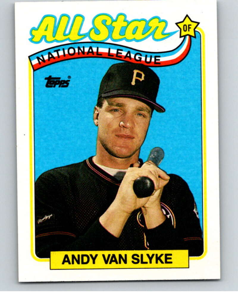 1989 Topps Baseball #392 Andy Van Slyke AS Pittsburgh Pirates Image 1
