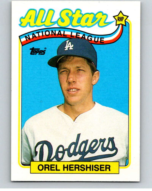 1989 Topps Baseball #394 Orel Hershiser AS  Los Angeles Dodgers  Image 1