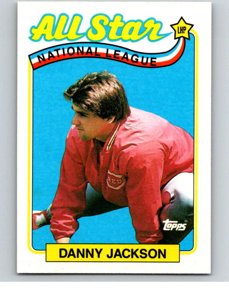 1989 Topps Baseball #395 Danny Jackson AS Cincinnati Reds Image 1