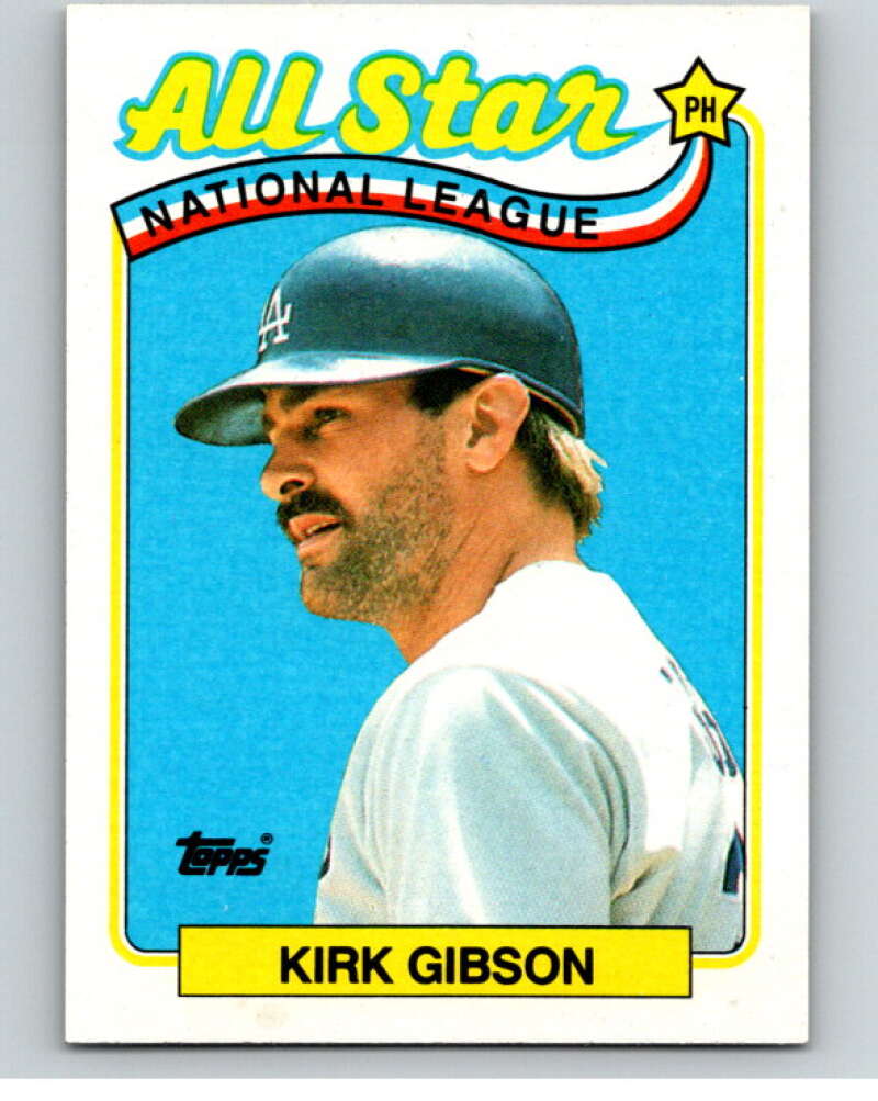 1989 Topps Baseball #396 Kirk Gibson AS Los Angeles Dodgers Image 1