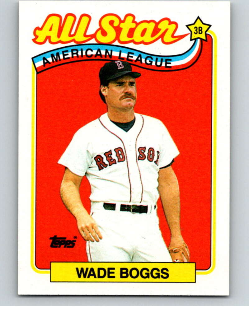 1989 Topps Baseball #399 Wade Boggs AS Boston Red Sox Image 1