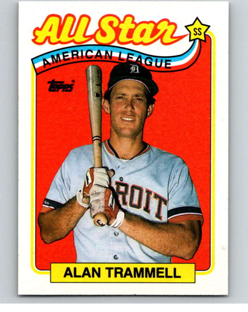 1989 Topps Baseball #400 Alan Trammell AS Detroit Tigers Image 1