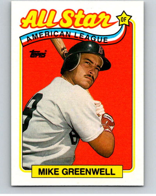 1989 Topps Baseball #402 Mike Greenwell AS  Boston Red Sox  Image 1